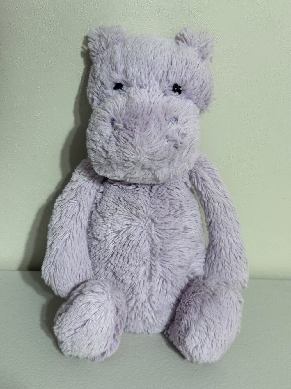 Jellycat Bashful Hippo Plush Medium (12 In) Purple Bean Bag Fill